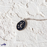 گردنبند نقره آسمون شب - خرید گردنبند نقره زنانه