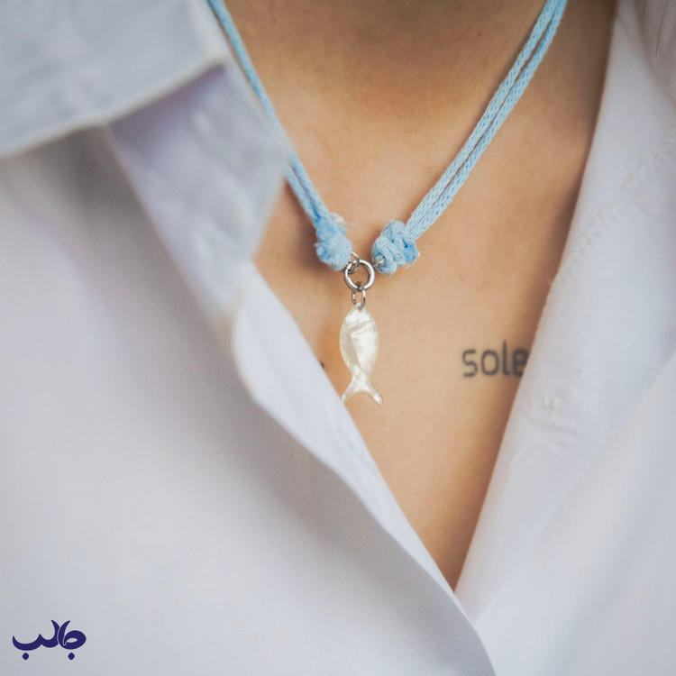 گردنبند ماهی - خرید گردنبند صدف زنانه