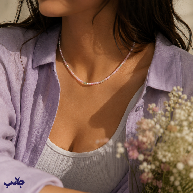 گردنبند مهربون - خرید گردنبند منجوقی زنانه